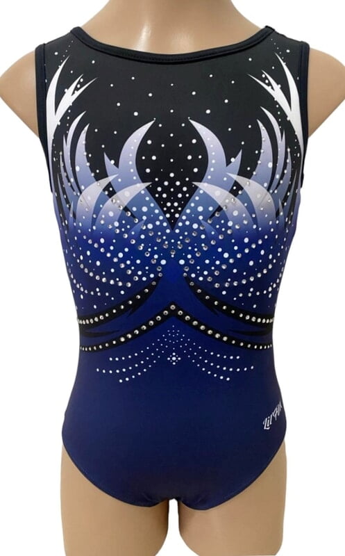 NAVY PHOENIX WITH CRYSTALS ON THE FRONT