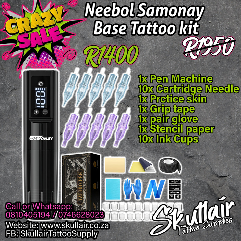Neebol Samonay base tattoo kit 3.5mm stroke length wireless machine