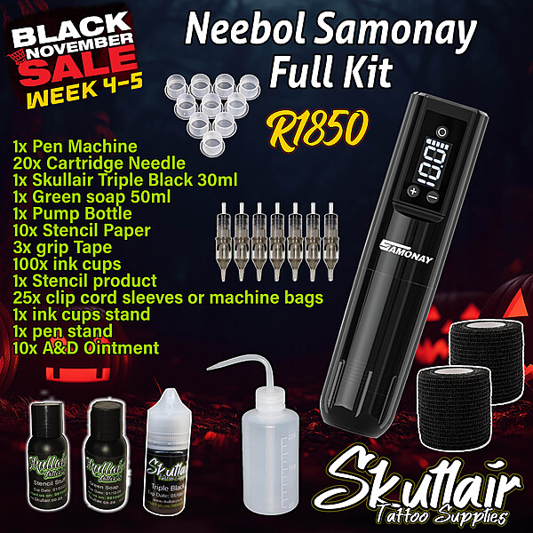 Neebol Samonay Wireless Tattoo Pen machine Full Kit