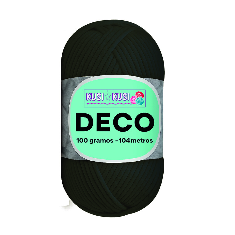 Lana Algodon Deco Col21 Negra  Paquete X 5 Ovillos X 100 Gramos Lana Algodon Deco Col21 Negra  Paquete X 5 Ovillos X 100 Gramos