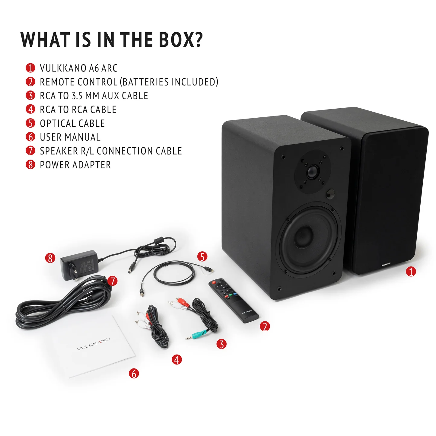 VULKKANO A6 ARC Bookshelf Speakers