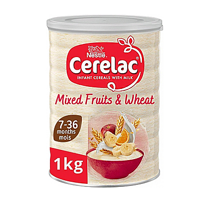 25241 Nestle Cerelac Mix Fruit And Wheat 1kg X 12