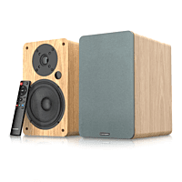 VULKKANO A5 ARC Active Bookshelf Speakers - Brown
