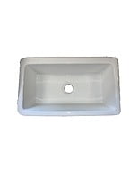 Large Single Bowl - White Apron #01