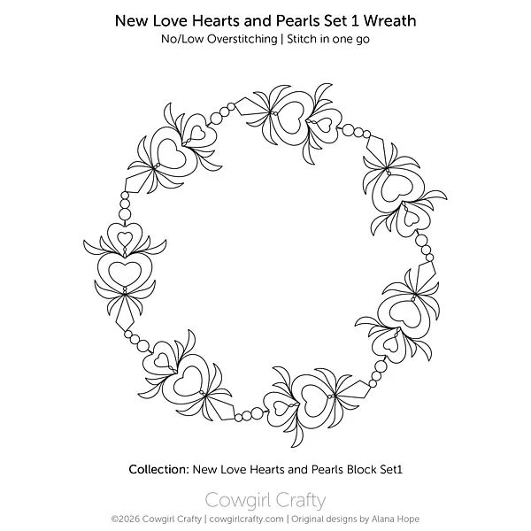 New Love Hearts and Pearls Set 1 Wreath