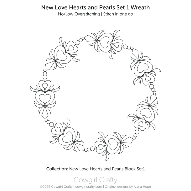 New Love Hearts and Pearls Set 1 Wreath