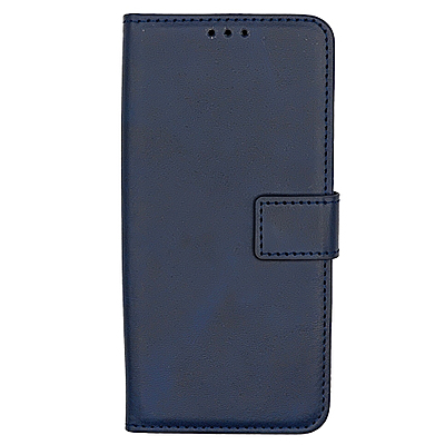 Etui Apple iPhone 16 Plus Bleu Marine Portefeuille Cuir