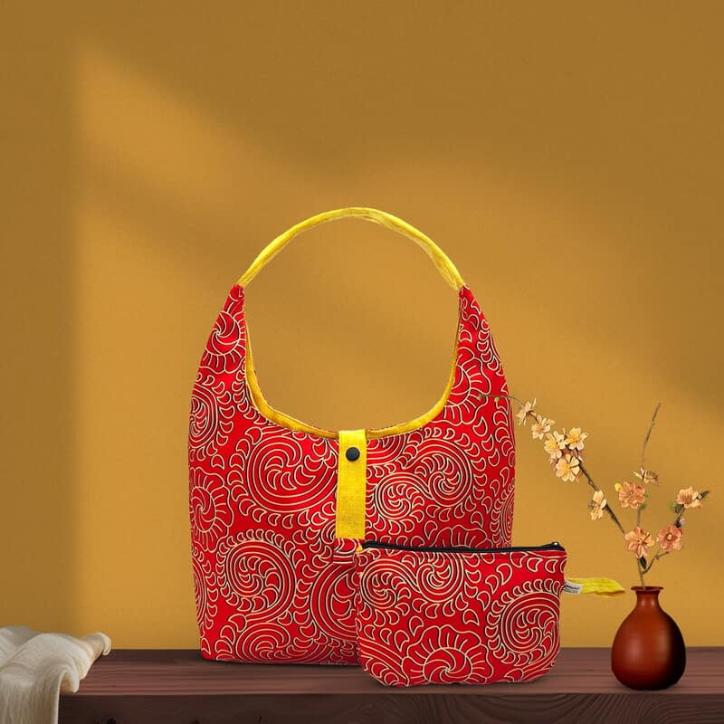 Túi Đeo Vai Họa Tiết Truyền Thống - Thủ Công, Vải In Họa Tiết Túi Đeo Vai Họa Tiết Truyền Thống - Thủ Công, Vải In Họa Tiết