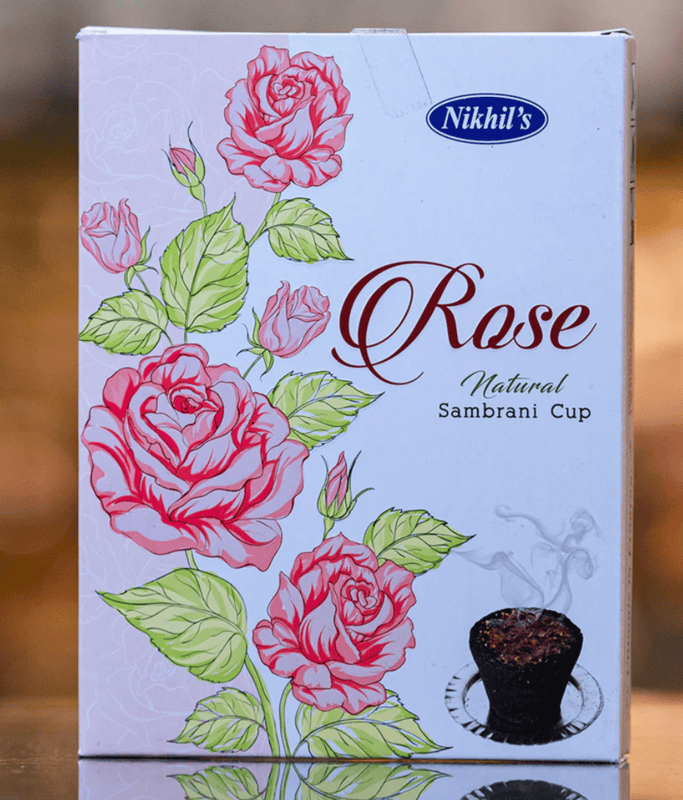 Rose Natural Sambrani Cup