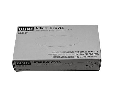 Nitrile Black Gloves Large (Box of 100)