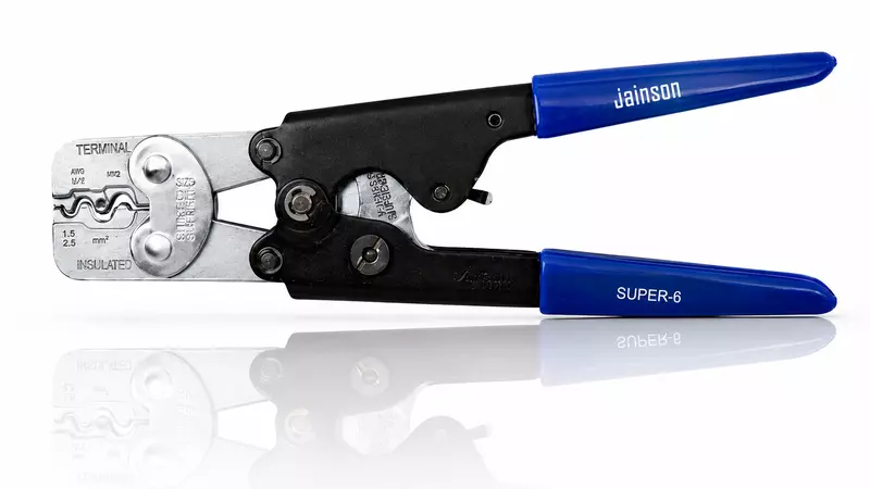 Non-Insulated Terminal Crimping Tool - D Type Crimping - SUPER-6