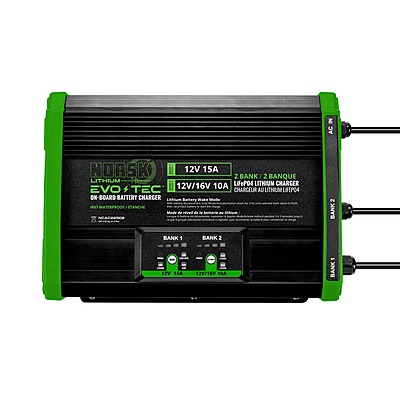 Norsk EVO-TEC 12V+12V/16V – 2 Bank Charger