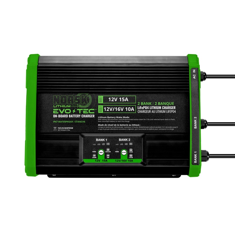 Norsk EVO-TEC 12V+12V/16V – 2 Bank Charger Norsk EVO-TEC 12V+12V/16V – 2 Bank Charger