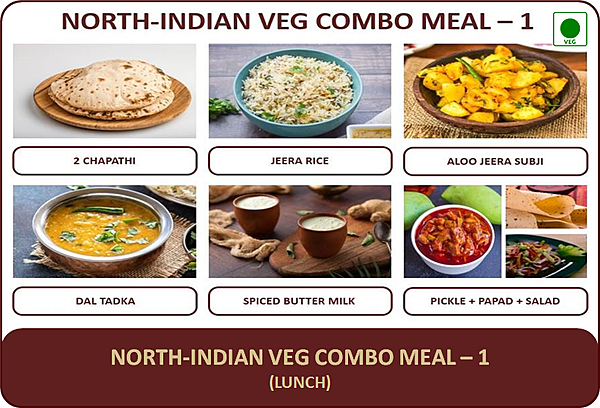 North Indian Veg Combo Meal - 1