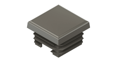 Notched Endplug - Fits on top of a bolt - Black