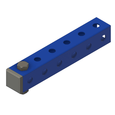 Notched Endplug - Fits on top of a bolt - Black