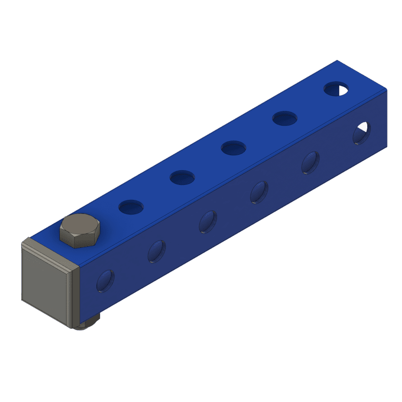 Notched Endplug - Fits on top of a bolt - Black