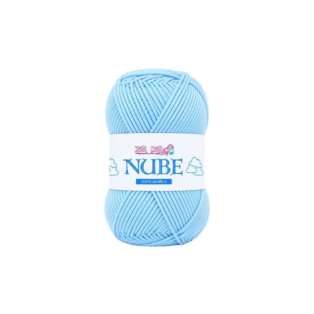Lana Acrílica Nube Col 29 - Azul Claro Paquete X 6 ovillos X 50 gramos