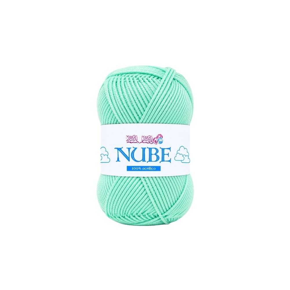 Lana Acrílica Nube Col 53 - Verde Menta Paquete X 6 ovillos X 50 gramos