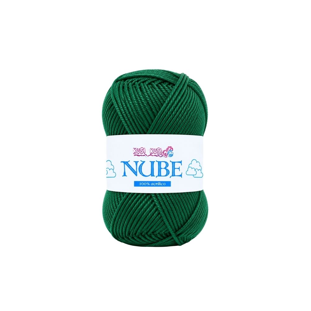 Lana Acrílica Nube Col 59 - Verde Oscuro Paquete X 6 ovillos X 50 gramos