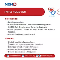 Nurse Home Visit (Basic Care Procedures) Service