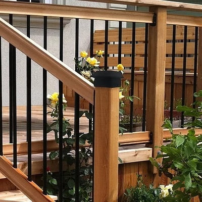 NUVO - Plastic Pyramid Post Caps 4"x4" Black NUVO - Plastic Pyramid Post Caps 4"x4" Black