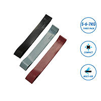 Nyamba - Pilates Gym Resistance Band - 5KG/6KG/7KG (PACK OF 3)