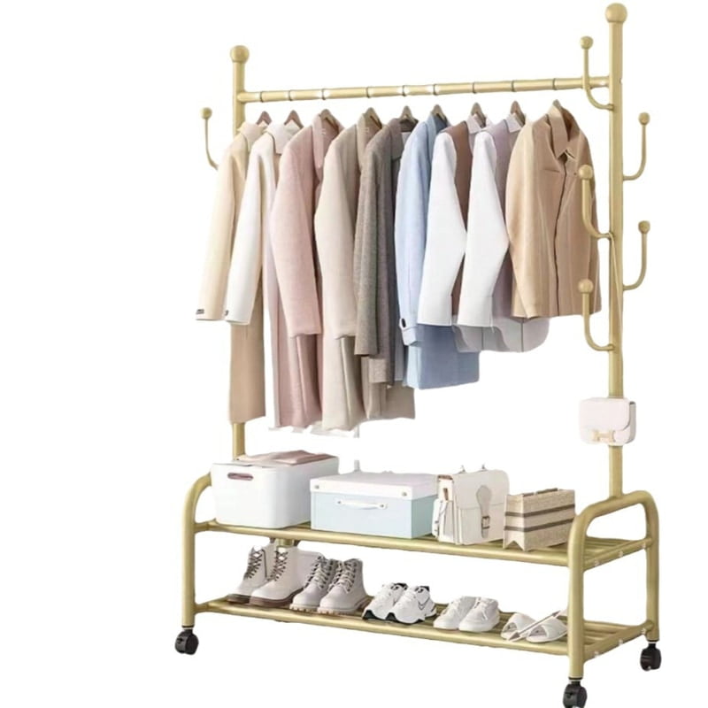 LUXURY FLOOR STANDING THICKENED CLOTHES RACK HANGER