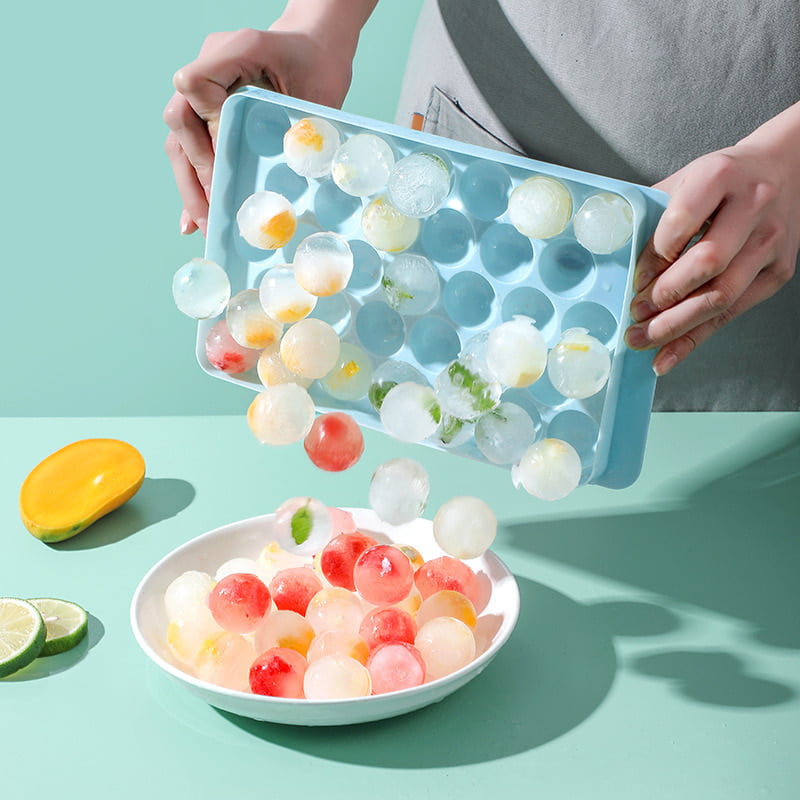 33 HOLES ICE BALLS MAKER ICE CUBES MAKER ICE MOLDER WITH COVER