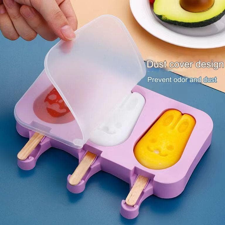 3 HOLES SILICONE POPSICLE MAKER