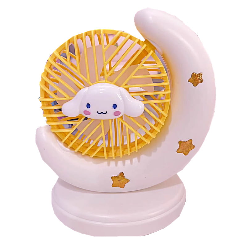 MOON SHAPE RECHARGEABLE MINI FAN