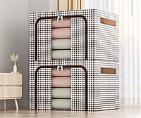 Rangement linges avec support - PIED DE POULE
