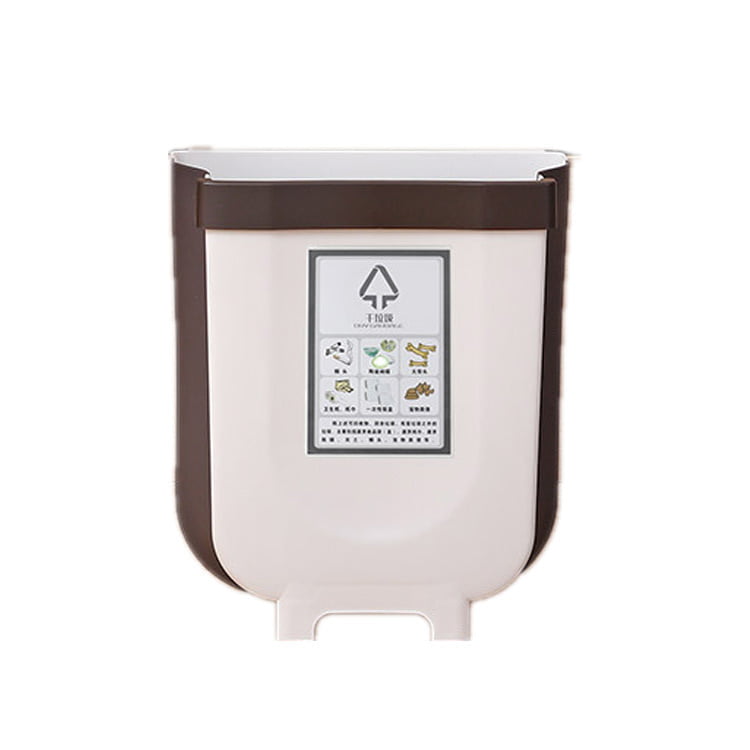FOLDABLE KITCHEN TRASH CAN CABINET DOOR WALL MOUNTED TRASH CAN