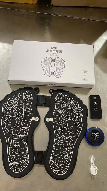 EMS FOOT MASSAGER ELECTRIC MUSCLE SIMULATOR WITH REMORE CONTROL