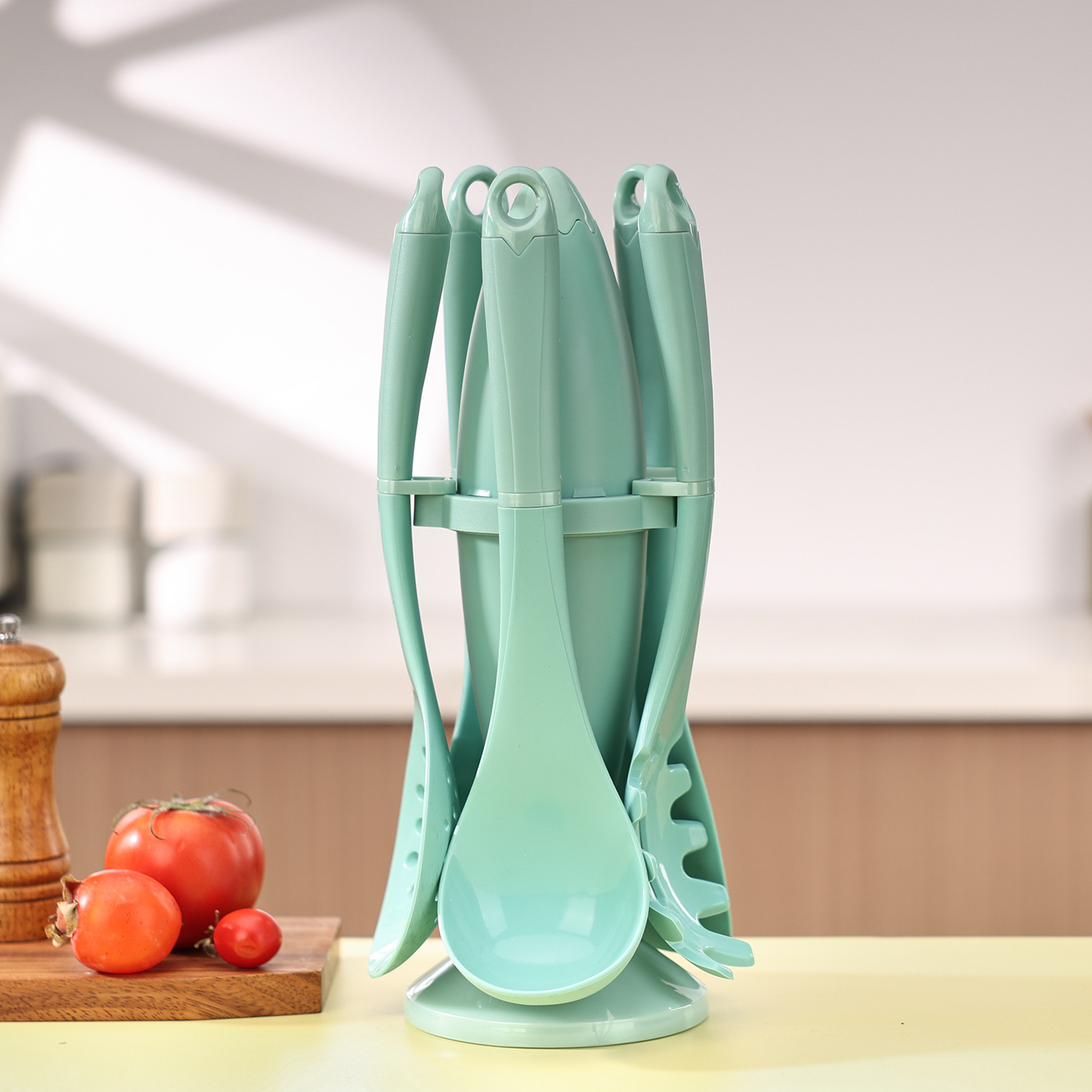 6 PIECES SILICONE COOKING SPOON SET