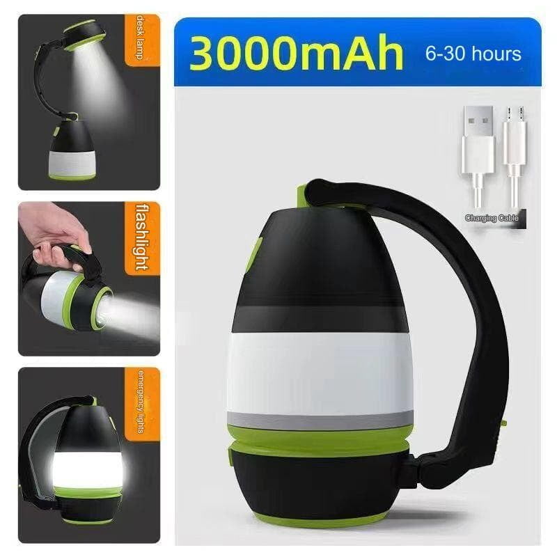 RECHARGEABLE MULTIFUNCTIONAL CAMPING SEARCH LIGHT  EMERGENCY LIGHTUSB CHARGING WATERPROOF LIGHT