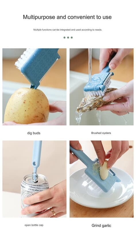 5IN1 MULTIFUNCTIONING KITCHEN TOOL - PEELER, GRINDER, BRUSH CAN OPENER &  BUDS DIGGER IN ONE