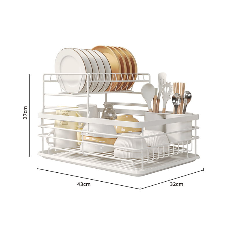 SDANT DISH DRAINER WITH CUTLERIES STORAGE