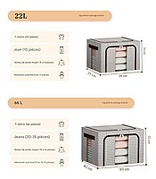 Rangement linges avec support - PIED DE POULE