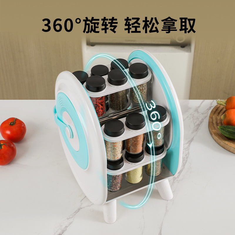 18 JAR ROTATING SPICE RACK