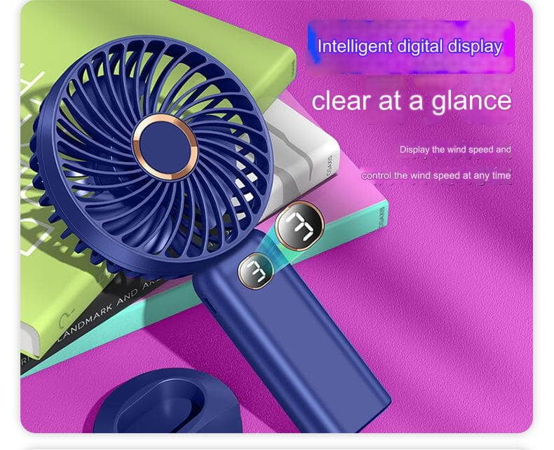 DIGITAL MODE DISPLAY RECHARGEABLE 5 MODE FAN