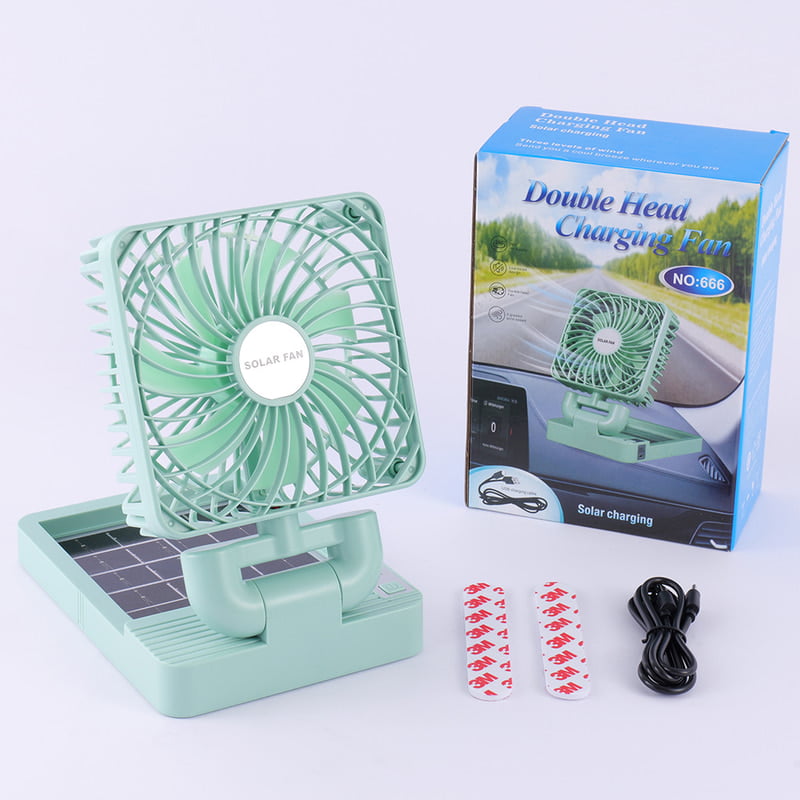 SOLAR ELECTRIC USB CHARGING MINI TABLE FAN