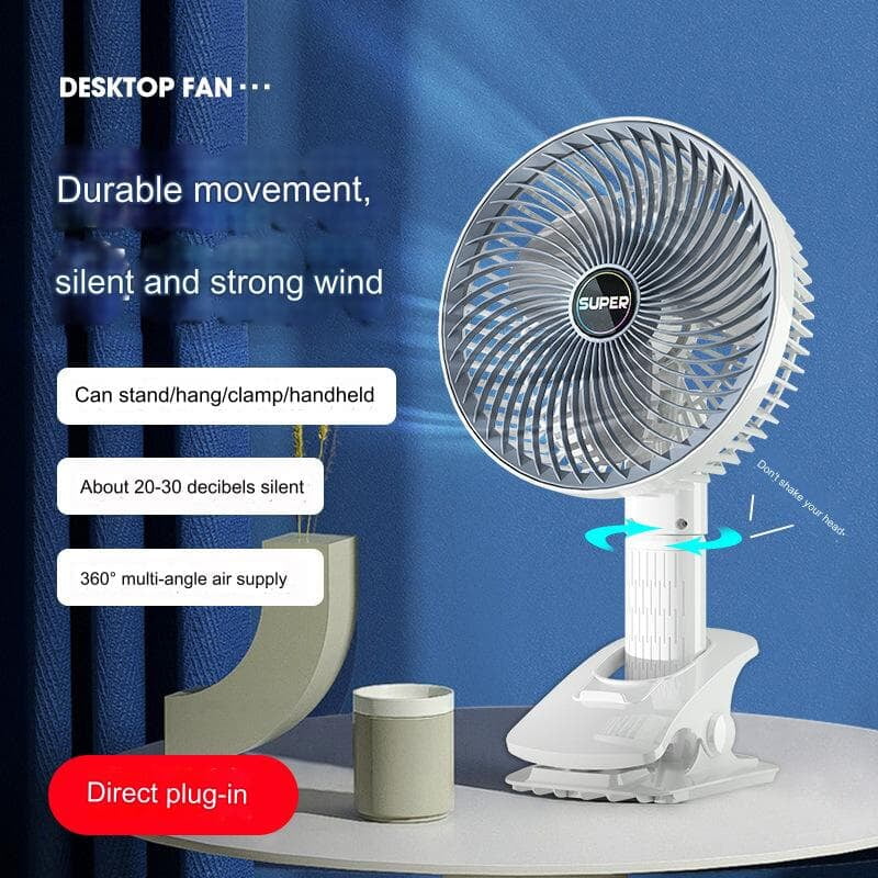 ROTATING CLAMP FAN CIRCULATING CLAMP FAN DESKTOP FAN HANGING FAN