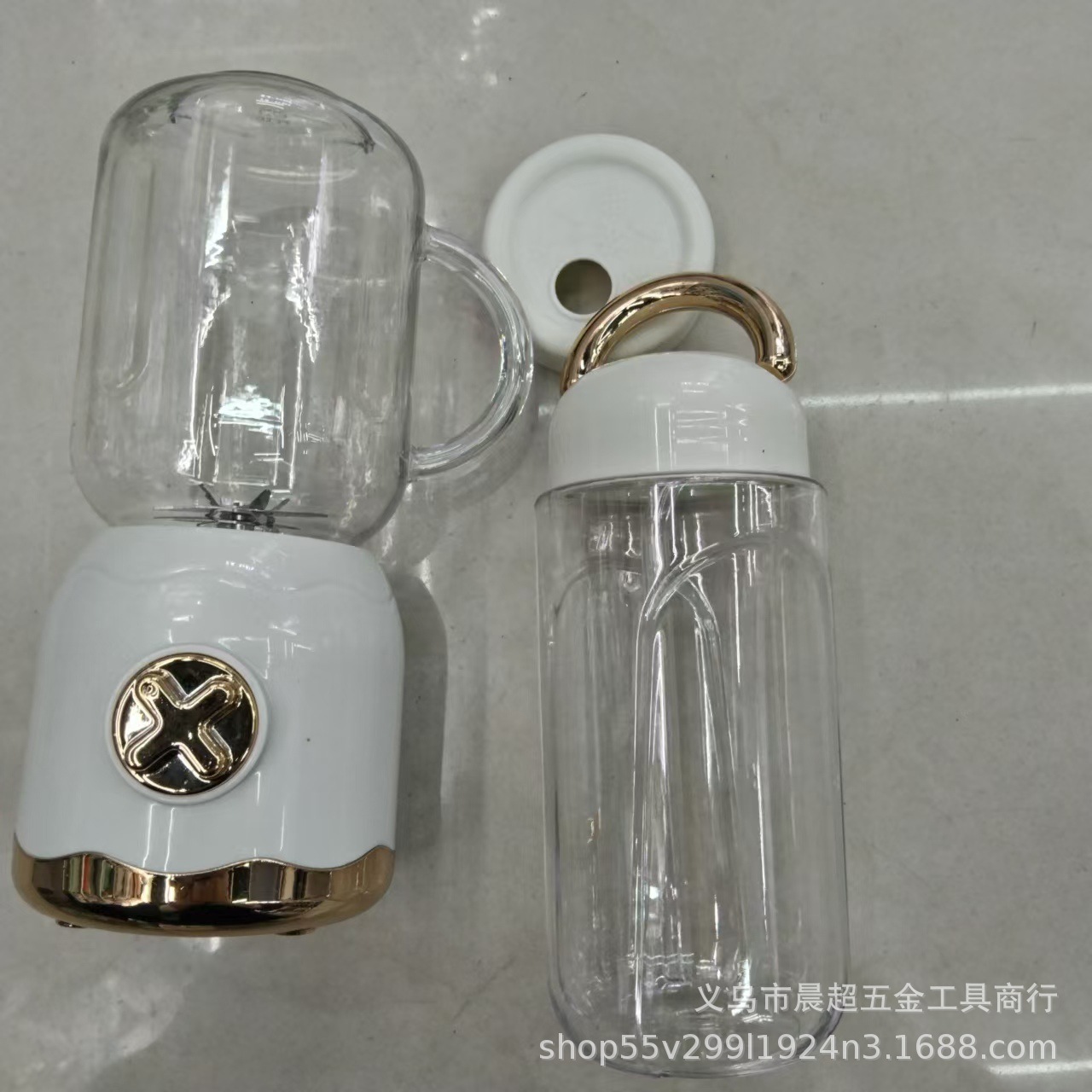 RETRO DOUBLE CUP AUTOMATIC JUICER SMOOTHIE MAKER FRUITS BLENDER