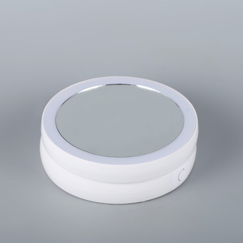 FOLDABLE DESKTOP DOUBLE SCREEN MAKE UP MIRROR WITH LED LIGHT