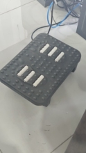 FOOT STOOL FOOT REST FOOT MASSAGER - ANTI-SWELLING ANTI-CRAMP ANTI- CROSS LEG - BLACK