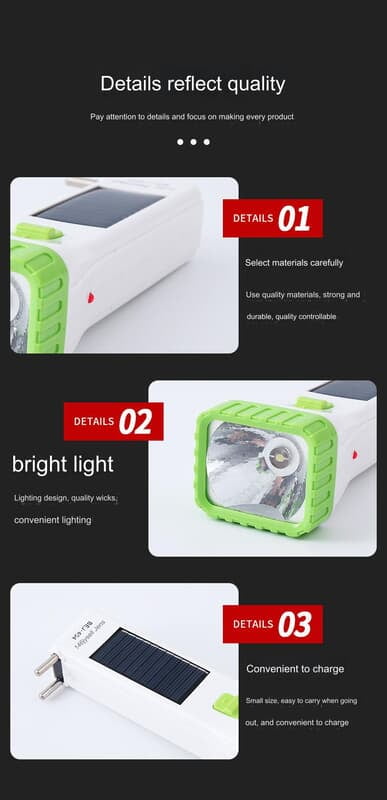 SOLAR RECHARGEABLE TORCH