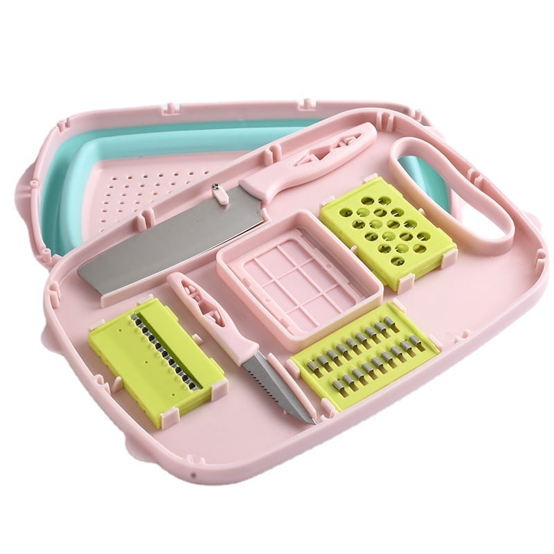 MULTIFUNCTIONAL CHOPPING BOARD WITH ACCESSORIES FRUIT VEGETABLE SLICER CHOPPER