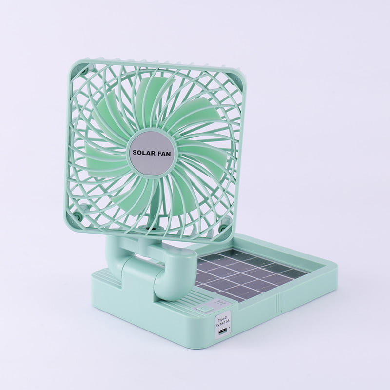 SOLAR ELECTRIC USB CHARGING MINI TABLE FAN