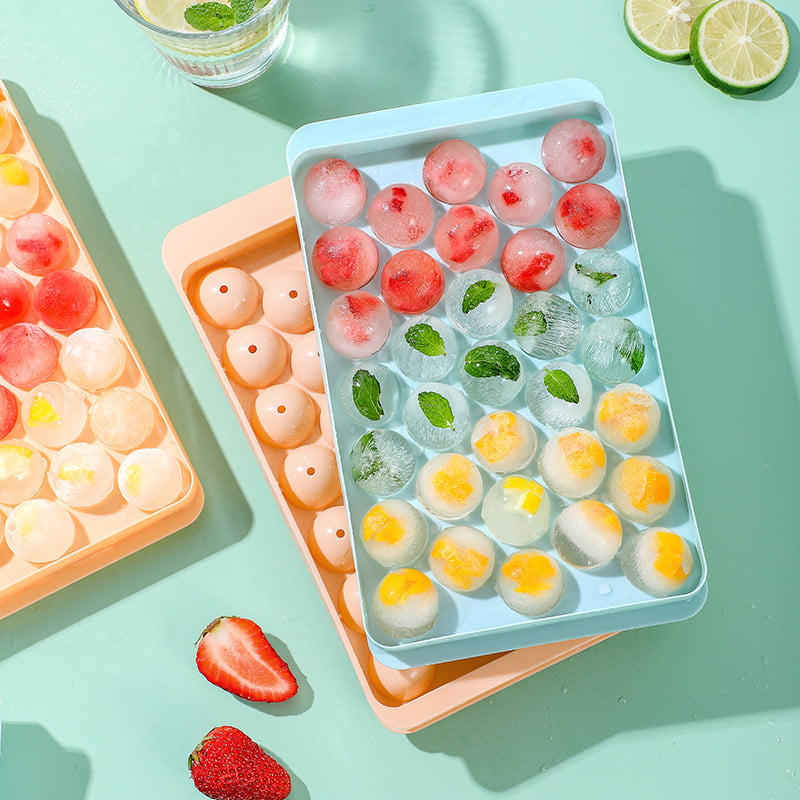 33 HOLES ICE BALLS MAKER ICE CUBES MAKER ICE MOLDER WITH COVER